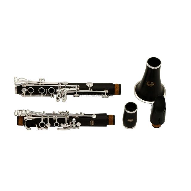 Clarinete Profissional em Ébano com 18 Teclas - Instrumento de Sopro de Alta Qualidade