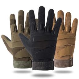 Luvas táticas de dedo completo antiderrapante para homens e mulheres, esportes de proteção ao ar livre, ciclismo, escalada, montanhismo, pulso - Image 1