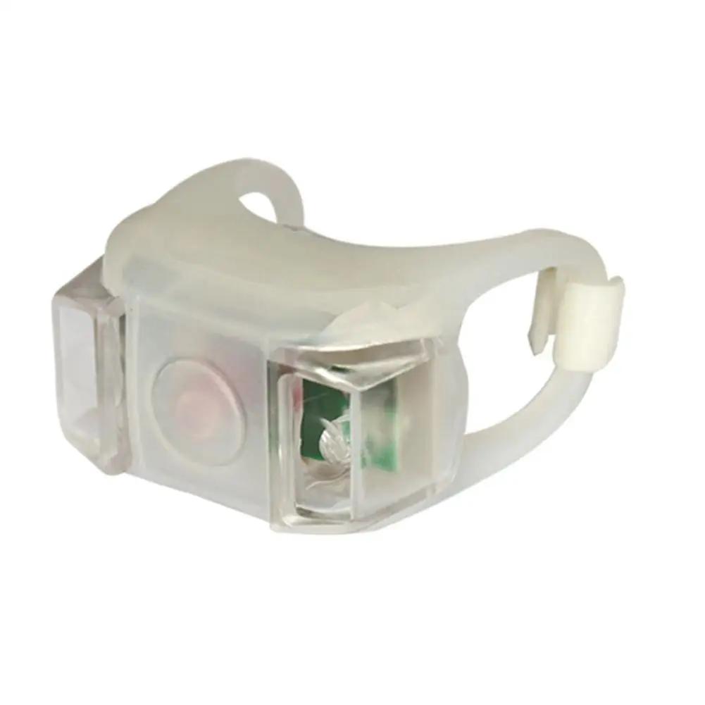 Bicicleta led luz 6th geração silicone duplo-olho luz de aviso de segurança da bicicleta alarme decoração luz com 2pcs cr2032 baterias - Image 1