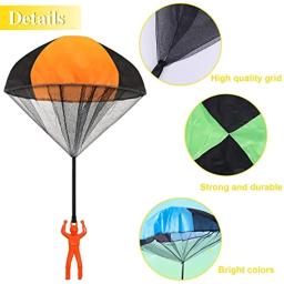 Hand Throwing Parachute Toy Game com mini soldado para crianças, esporte ao ar livre engraçado, brinquedos educativos para crianças - Image 5