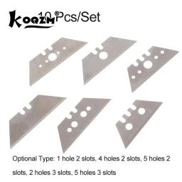 Lâmina Trapezoidal Lâmina De Substituição, Cortador De Arte Artesanal, Ferramenta De Processo DIY, Cortadores Multifuncionais, Peças De Ferramenta De Artista, 10Pcs por Conjunto - Image 1