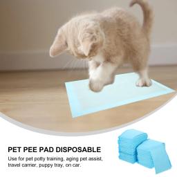 Super Absorvente e Impermeável Pet Training Mats, Dog Pads, Puppy, Dog Diaper, Xixi, Cat Supplies, Criança, 45x33cm, 100 Pcs - Image 2