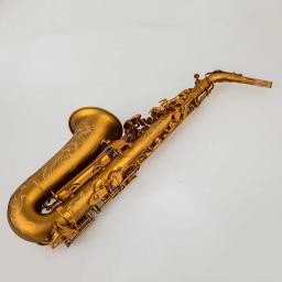Alto Eb Tune Saxofone com Boquilha Case, Instrumento Musical, Champagne Gold Lacquer, Latão, New Arrival, Frete Grátis - Image 6