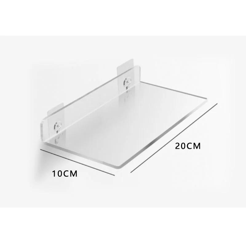 Parede Acrílica Cor Prateleira Pendurada, Cremalheira De Armazenamento De Plexiglás, Adesivo Grosso Forte, Soco Livre, Soco, Banheiro, Banheiro, Cozinha, 3mm - Image 1