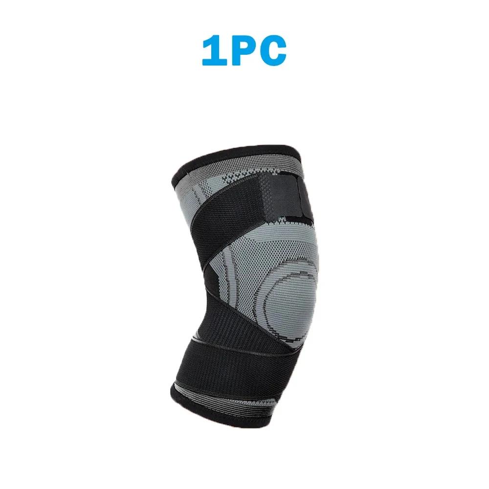 Pressurizado Joelheiras Elásticas, Joelheira Esportes, Suporte Fitness, Basquete, Voleibol Brace, Médico Protetor Artrite Articulações, 2Pcs - Image 1