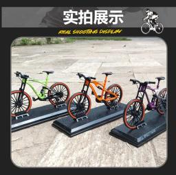 1:10 mini modelo de bicicleta de liga brinquedo dedo mountain bike bolso diecast simulação metal corrida engraçado crianças brinquedos para crianças - Image 6