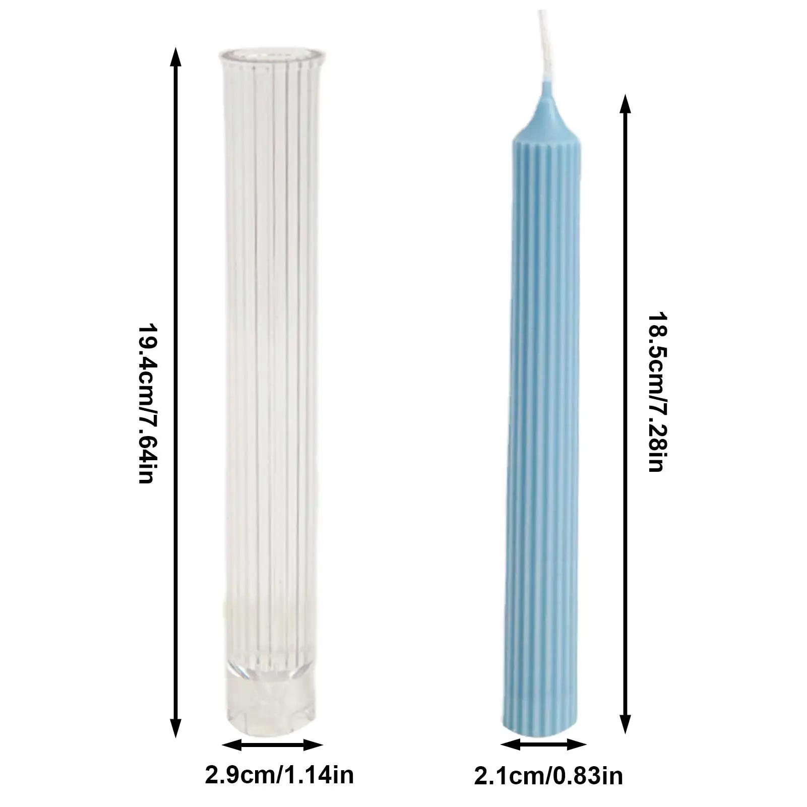 Molde de vela perfumada DIY, cilindro longo, artesanato artesanal, poste longo 3D, moldes de vela PC para decoração doméstica - Image 1