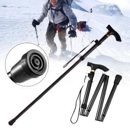 Ultraleve Folding Trekking Pole, Portátil Anti Choque, Caminhadas Cana, Elder Escalada Aid Stick, Walking Stick, Outdoor Wa C9a9 - Image 3
