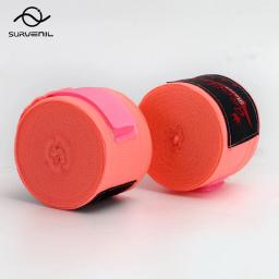 Atadura De Boxe De Algodão, Correia Desportiva, Sanda, Luvas MMA, Cinto para Competição de Treino, Envoltório Muay Thai, 2 Rolos, 3,5 m, 5 m - Image 2
