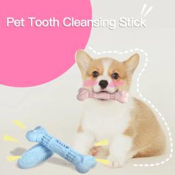 Brinquedos de mastigação tipo osso para pet, brinquedos de limpeza de dentes, entretenimento divertido oral, molares para animais, brinquedos para cães TPR - Image 1