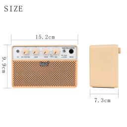IRIN-BA-10 Mini amplificador de guitarra elétrica, 10W, Conexão Bluetooth, Bass Mini Amplificador, Prática Acessório - Image 3