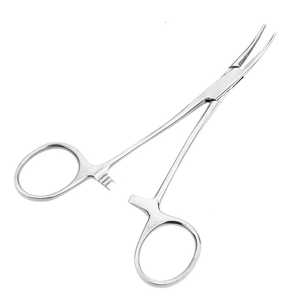 1pc Aço Inoxidável 14/16/18cm Suporte de Agulha Cirúrgica Odontológica Médica Fórceps Hemostático Braçadeira Reta/Cotovelo Ferramenta Cirúrgica - Image 1