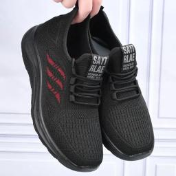 Homens tênis de corrida rendas até sapatos esportivos leves e confortáveis respirável tênis caminhada tenis masculino zapatillas hombre - Image 4