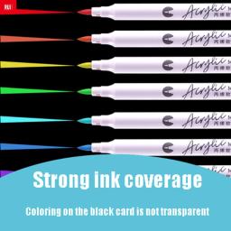 Conjunto Marcador de Tinta Acrílica, Marcadores de Arte, Caneta Pintura, Tecido Graffiti, Lona Cerâmica, Cartão DIY Making, Arte Suprimentos, 12-24 Cores - Image 5