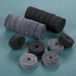 10 pçs tambor kit cymbal fatias almofadas de feltro proteção efeito percussão acessórios do instrumento reduzir a colisão da chapa metálica do rádio - Image 4