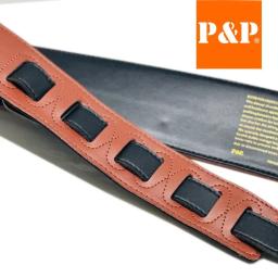 Almofada de correia da guitarra elétrica PP, couro relâmpago, preto, rosa, marrom, branco, novo, 2023 - Image 2