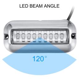 Barco de navegação luz 50/80w 27/42 led subaquática pontão barco marinho transom luz ip68 à prova dip68 água led navio feixe luz - Image 5