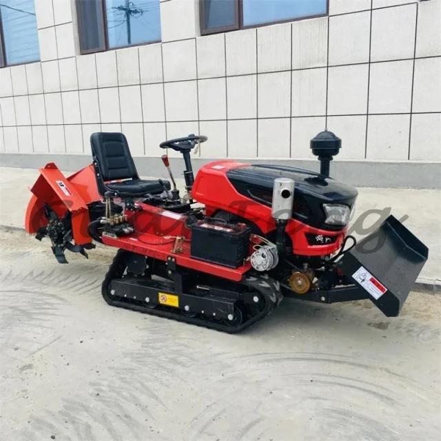 Trator de Esteira Diesel Fram 25HP Cultivador Rotativo