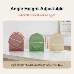 Destacável Cerâmica Pet Bowl para Gatos e Cães, vértebras cervicais, contra a Elasticidade, Altura Ajustável - Image 3