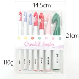 Agulha De Tricô Crochet Gancho, Agulha De Camisola, Agulhas De Costura, 7pcs por conjunto - Image 6