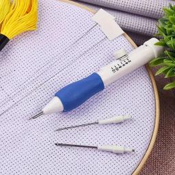 Plastic Wool Felt Poke Needle, Gancho para Artesanato, Gancho de crochê, Ferramenta de bordado, 8pcs por conjunto - Image 3