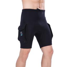SLINX-Neoprene Wetsuit Tech Shorts, Snorkeling, Equipamento de Mergulho, Troncos de Surf, Calças Submersíveis Pretas, 3mm - Image 1