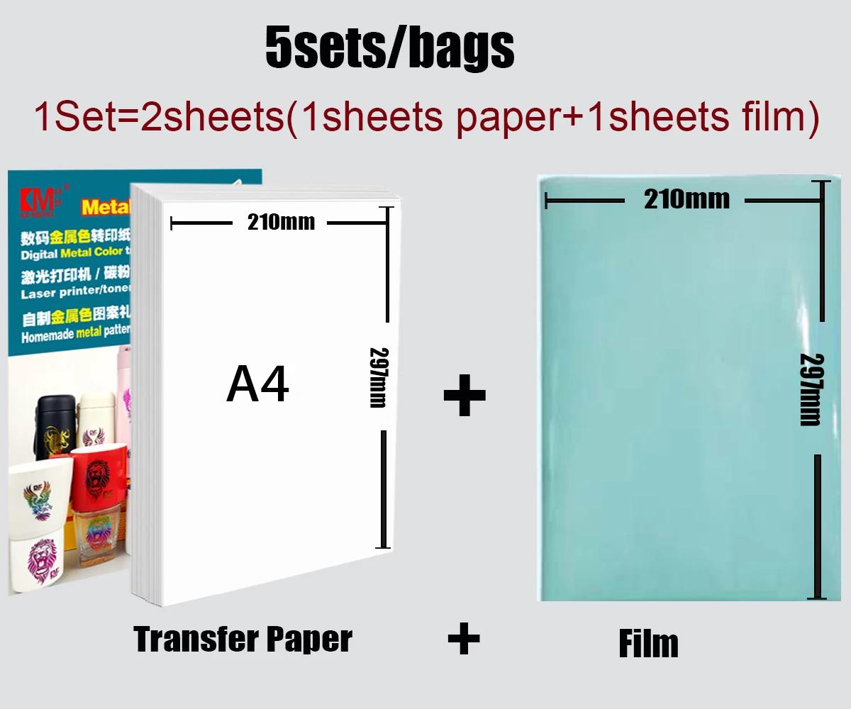 Papel de transferência imprimível a laser Hot Stamping, papel decalque de água, papel de filme de transferência quente para lápis de vidro caneca - Image 1