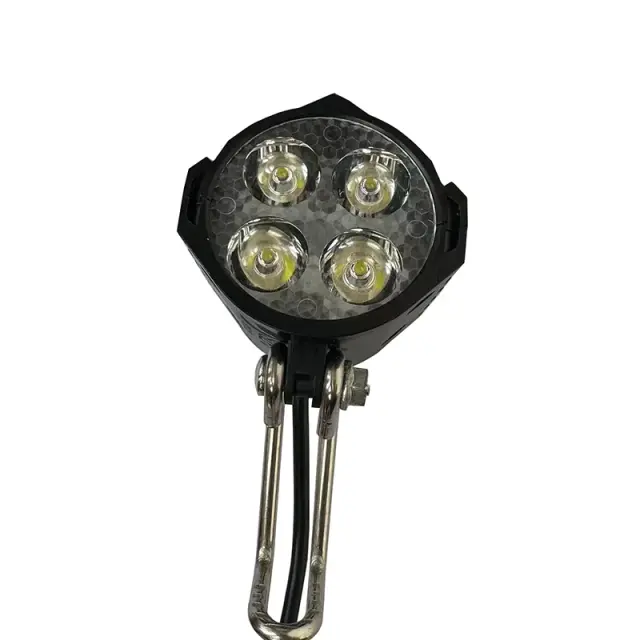 Kit de Farol LED para Bicicleta Elétrica: Luz Dianteira e Traseira com Buzina para Mountain Bike 36V e 48V