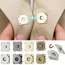 Prendedores de pressão magnéticos quadrados, fechos botão, bolsa, bolsa, carteira, artesanato, sacos, peças, acessórios, escolher a cor, 11mm, 15mm, 19mm, 5 conjuntos, 8 conjuntos - Image 1