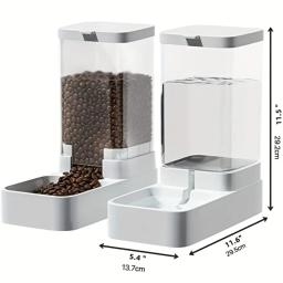 Alimentador automático de água para animais de estimação, adequado para consumo diário, consumo de gatos pequenos e médios, 2,1 kg, 3.8L - Image 2