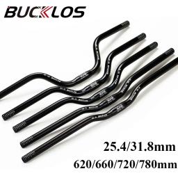 Bucklos mountain bike guiador 31.8mm 25.4mm barra riser bicicleta 620/660/720/780mm liga de alumínio mtb guiador peças ciclismo - Image 1