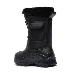 2025 novas botas de inverno masculinas plataforma botas de neve quente grosso pelúcia à prova dwaterproof água botas de trabalho de pesca ao ar livre plus size 40-46 - Image 4