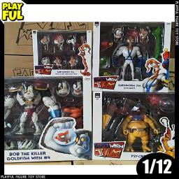 Em estoque minhocas minhoca jim anime figura psy corvo bob e minhoca figura de ação ornamentos estátua coleção boneca brinquedo presente do miúdo - Image 1