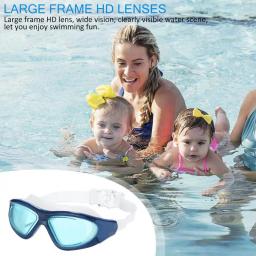 Anti Fog Swim Pool Goggles, Vista Ampla, Proteção UV, Sem Vazamento, Mulheres, Homens, Adulto, Crianças - Image 5