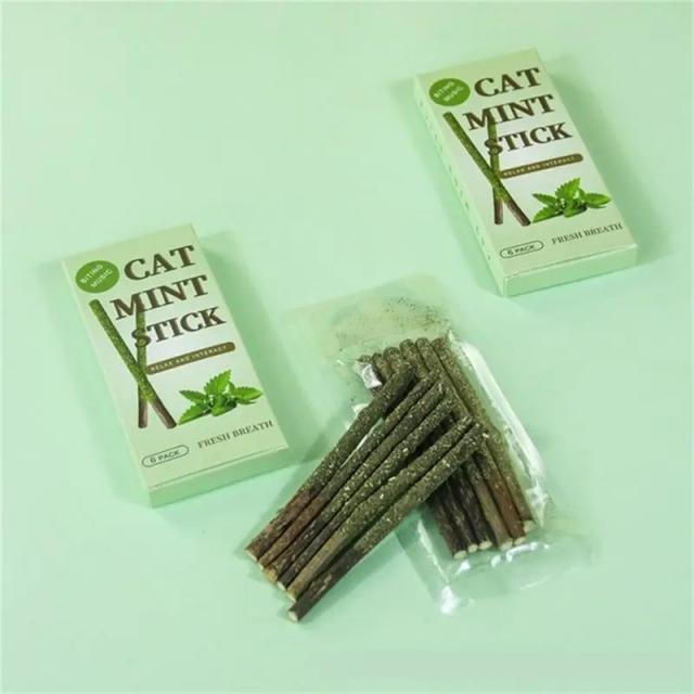 Creme Dental Sabor Fruta Actinidia e Petiscos de Silvervine para Limpeza Dental Natural de Gatos