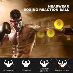 Equipamento de bola de boxe para iniciantes, faixa de cabeça para reflexo, suprimentos de fitness interno, treinador portátil de boxe para pátio - Image 5
