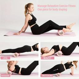 Rolo de massagem de espuma de 1 unidade, equipamento de fitness de coluna de ioga oca para massagem muscular, fisioterapia e reabilitação esportiva, Rolle - Image 3