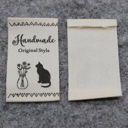 Handmade Pure Cotton Etiqueta, Pano, Saco, Chapéu, Tradefor Crianças Vestuário, DIY Costura Acessórios - Image 4