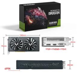 Placa de Vídeo SOYO RX 590 GME 8G DDR5 8PIN 256Bit PCI-E3.0 ×16 DVI HDMI para Jogos e Computadores de Mesa - Image 2