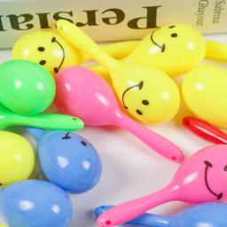 Mini Maracas de plástico para crianças, instrumento musical, brinquedos chocalho, favores de festa de aniversário, presentes do chuveiro do bebê, 20PCs - Image 4