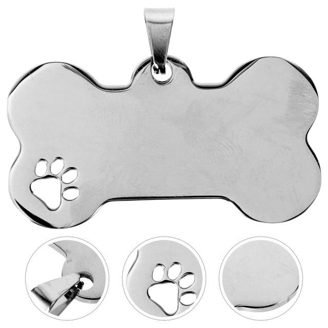 Etiquetas personalizadas para identificação de animais de estimação - 10 peças com encantos gravados para colares de cães