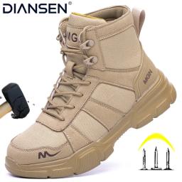 Sapatos de segurança de trabalho masculino ce certificado aço toe sapatos de segurança antiderrapante leve dedo do pé de aço antiderrapante botas de trabalho de proteção feminina - Image 2