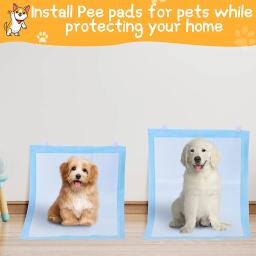 Almofada de treinamento potty de parede auto-aderente para cachorro, suporte de almofada Pee, Clip Set, mantém sua casa limpa para marcar o cão - Image 2