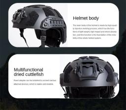 FMA Tactical Airsoft Fast SF Capacete de proteção segura com furo Ciclismo Escalada TB1462A - Image 2