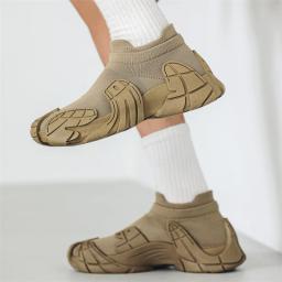 Tênis casuais respiráveis para homens, Tênis para esportes ao ar livre, Tênis de corrida e tênis, Trend Street, Leve - Image 3