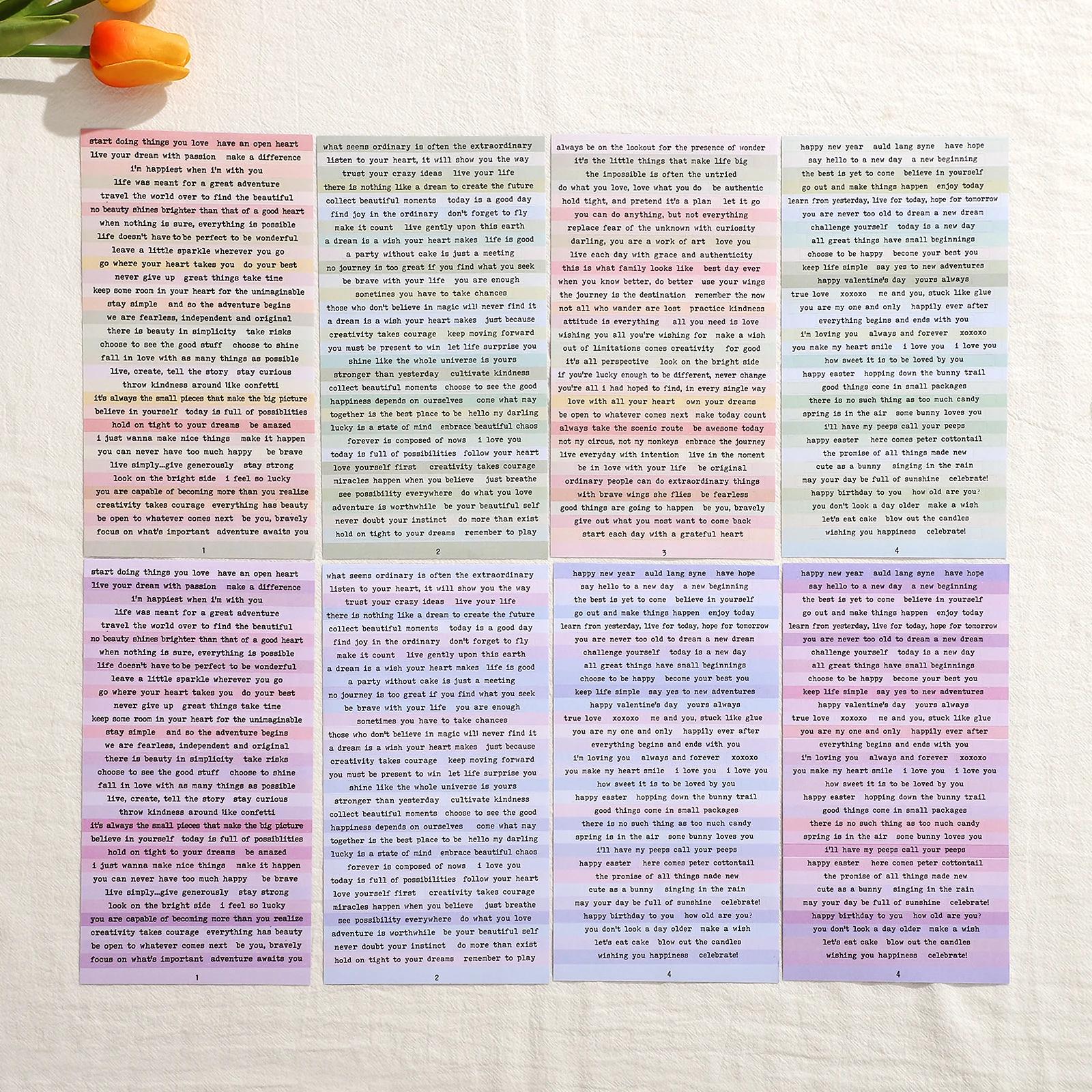Vintage Simples Inglês Coleção Adesivos, DIY Jornal Scrapbooking Colagem Decoração, Telefone Artigos de papelaria, 406Pcs - Image 1