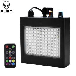 ALIEN Efeito de iluminação de palco com controle remoto 108 LED RGB branco Strobe ativado por som para Disco Party DJ Holiday com controle de velocidade variável - Image 1