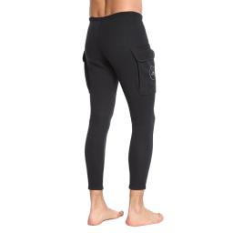 SBART-Calças de neoprene com bolso masculino, calças de fato preto, térmica para mergulho, surf, nova chegada, 3mm - Image 4