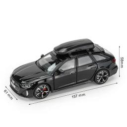 Carro modelo RS6 1:32, edição preta: personalizado para crianças Simulação realista, metal fundido, presente perfeito para meninos - Image 2