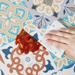 Tapete de cozinha estilo moderno, couro de pvc, antiderrapante, à prova d'água, à prova de óleo, tira longa, decoração de casa - Image 6